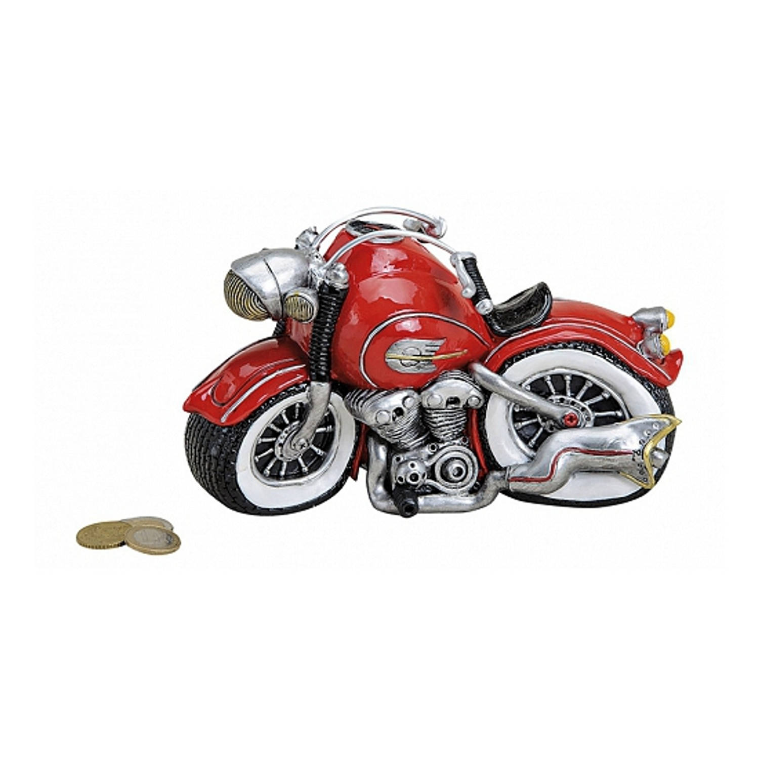 Rode Motor Spaarpot 21 Cm - Rood