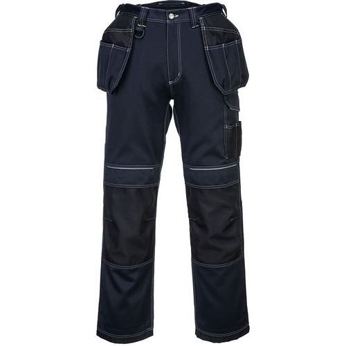 Werkbroek met holsterzakken PW3/Blauw T602 Portwest - Negro