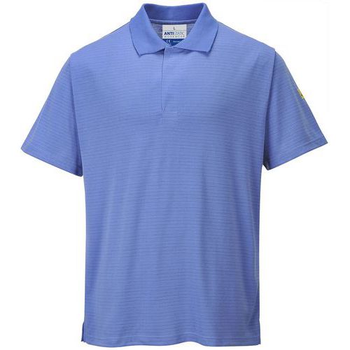 Poloshirt ESD Anitstatisch AS21 Portwest - Blauw