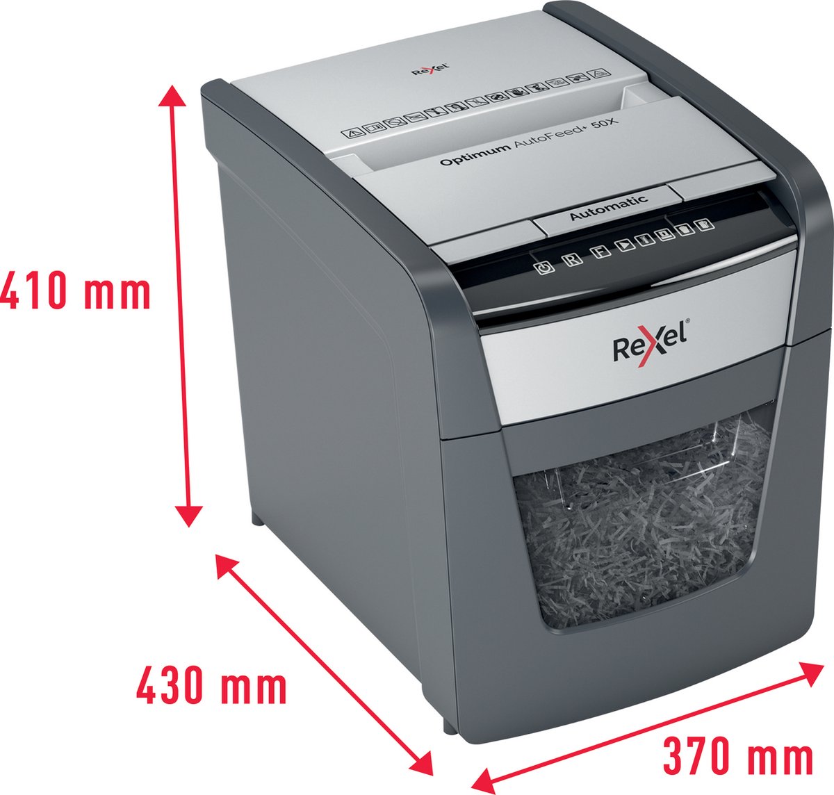 Rexel Papiervernietiger Optimum Autofeed+-