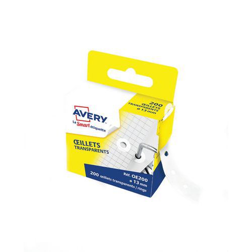 Avery Transparante oogjes, diameter 13 mm - Dispenserdoos -