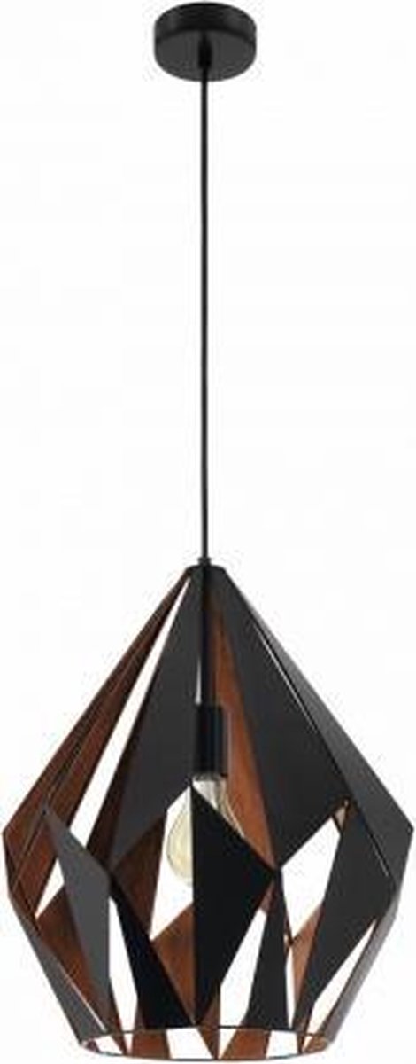 EGLO Carlton 1 Hanglamp - Zwart