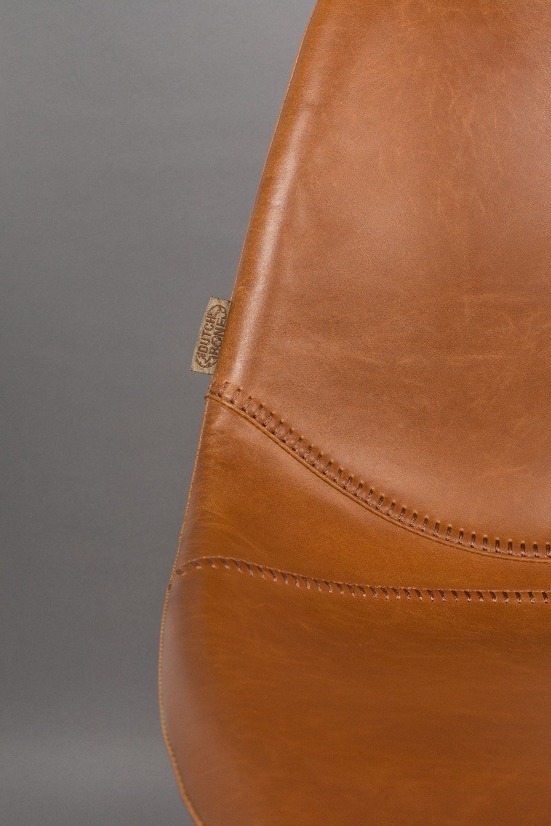 Dutchbone Franky Bureaustoel - Bruin