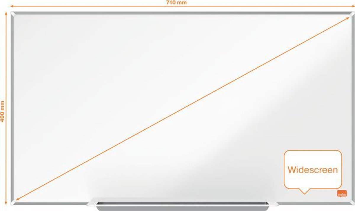 NOBO Whiteboard Staal, Widescreen Magnetisch -