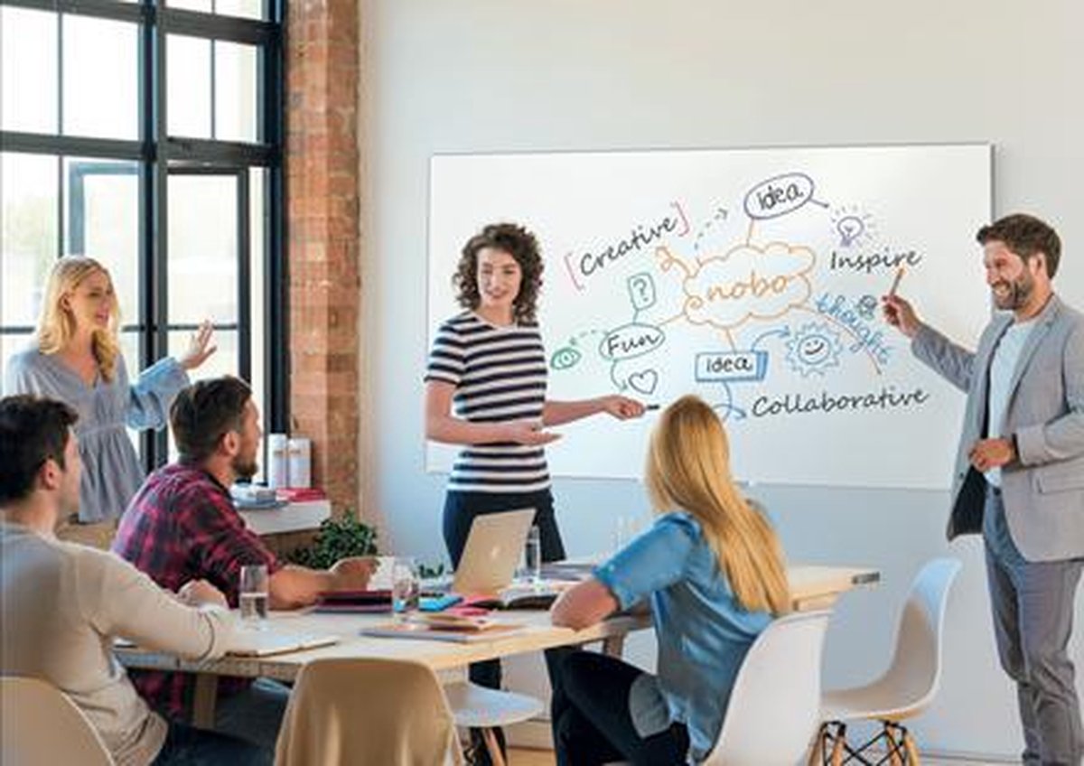 NOBO Whiteboard Staal, Widescreen Magnetisch -