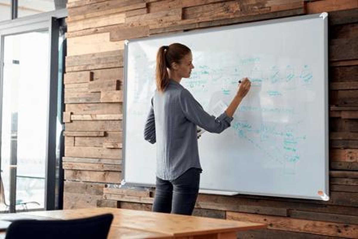 NOBO Whiteboard staal, Premium Plus Widescreen Magnetisch -