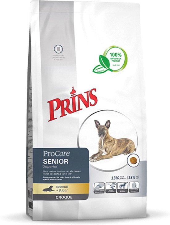 Prins Procare Senior Croque Superior Gevogelte&Vlees - Hondenvoer - 10 kg