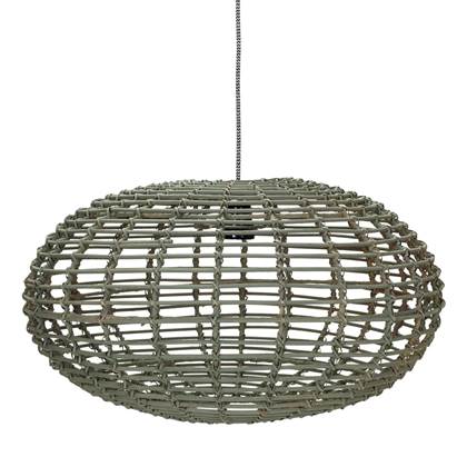 Kidsdepot Pumpkin Hanglamp Rotan ¯ 45 cm x h 27 cm - - Groen