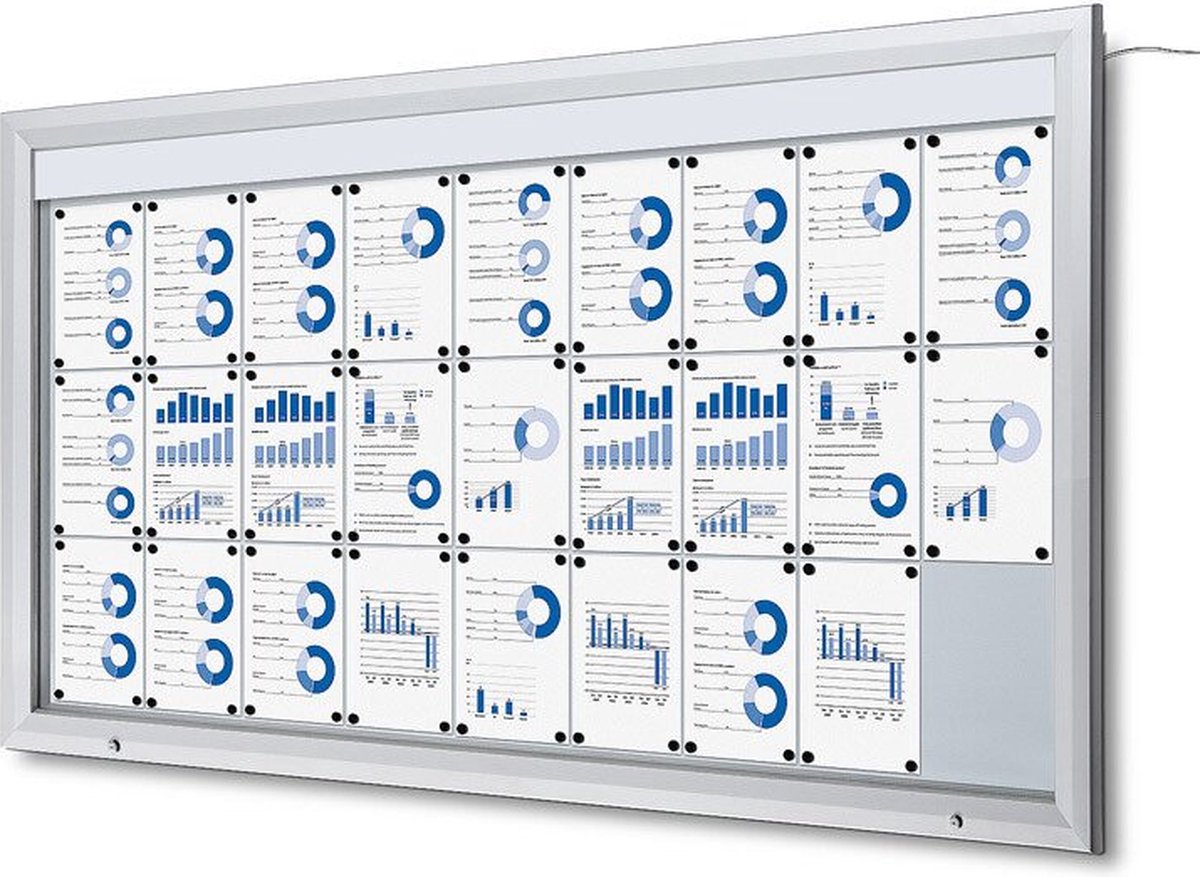 Jansen Display Vitrinekast / mededelingenbord - Outdoor - LED -