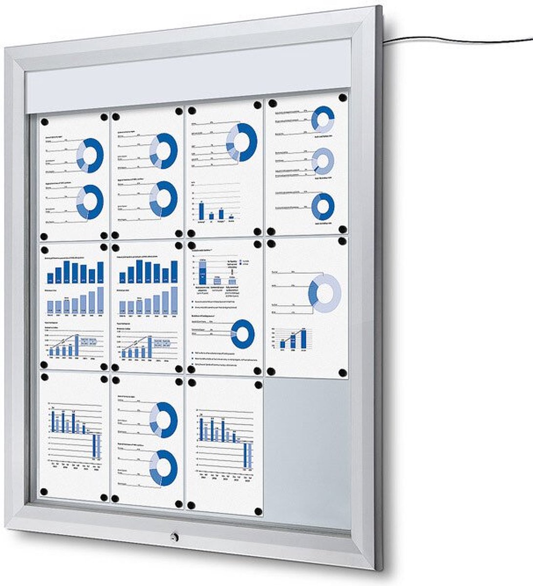 Jansen Display Vitrinekast / mededelingenbord - Outdoor - LED -