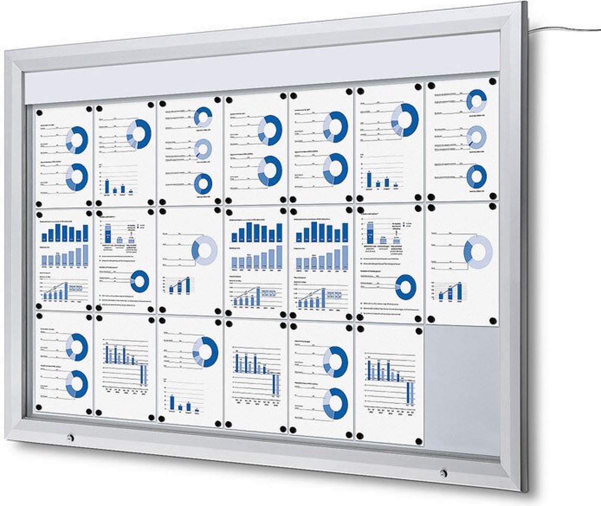 Jansen Display Vitrinekast / mededelingenbord - Outdoor - LED -