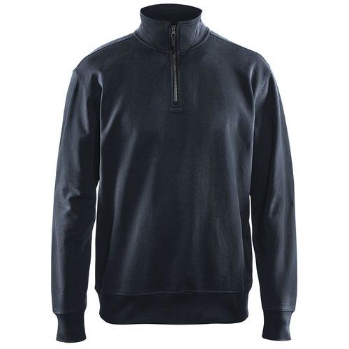 Blaklader Sweatshirt met halve rits zonde zakken 3369 - donker marineblauw