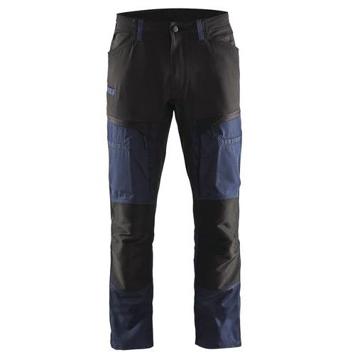 Blaklader Service werkbroek met stretch 1456 - donker marineblauw/zwart