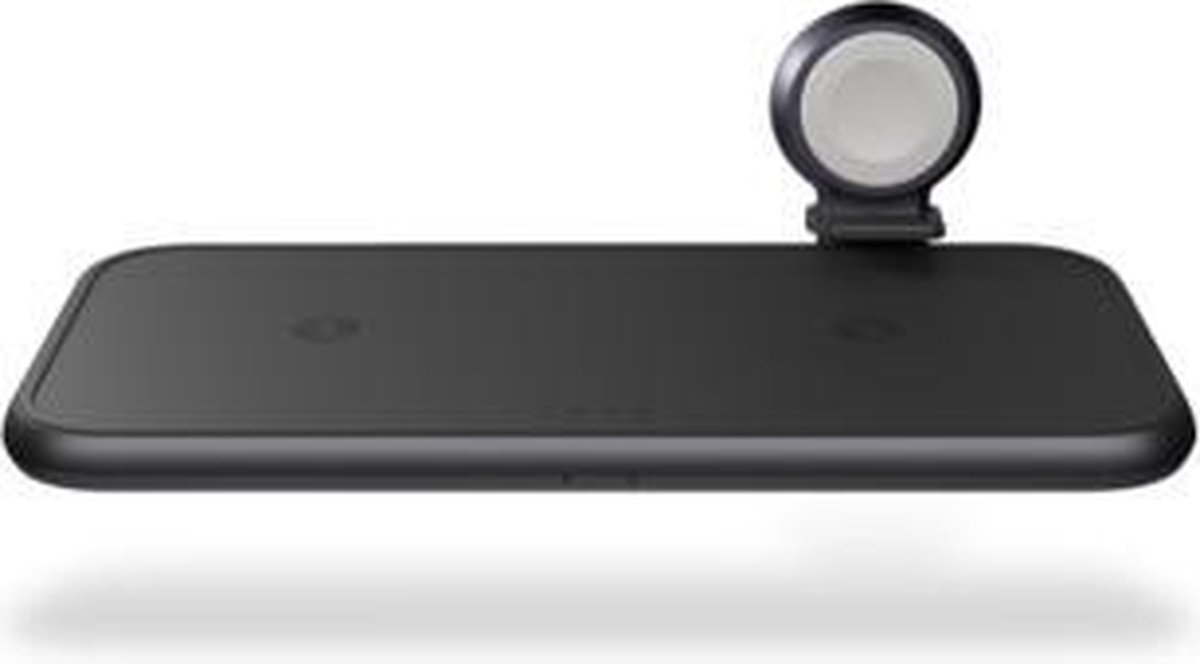 Zens 3-in-1 Draadloze Oplader 10W met Apple Watch Lader - Zwart