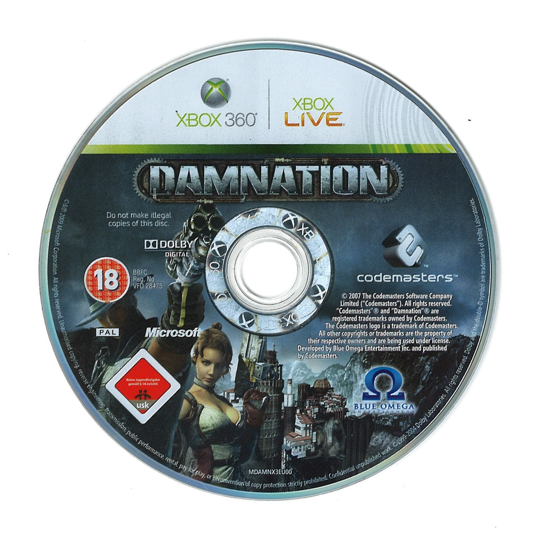 Codemasters Damnation (losse disc)