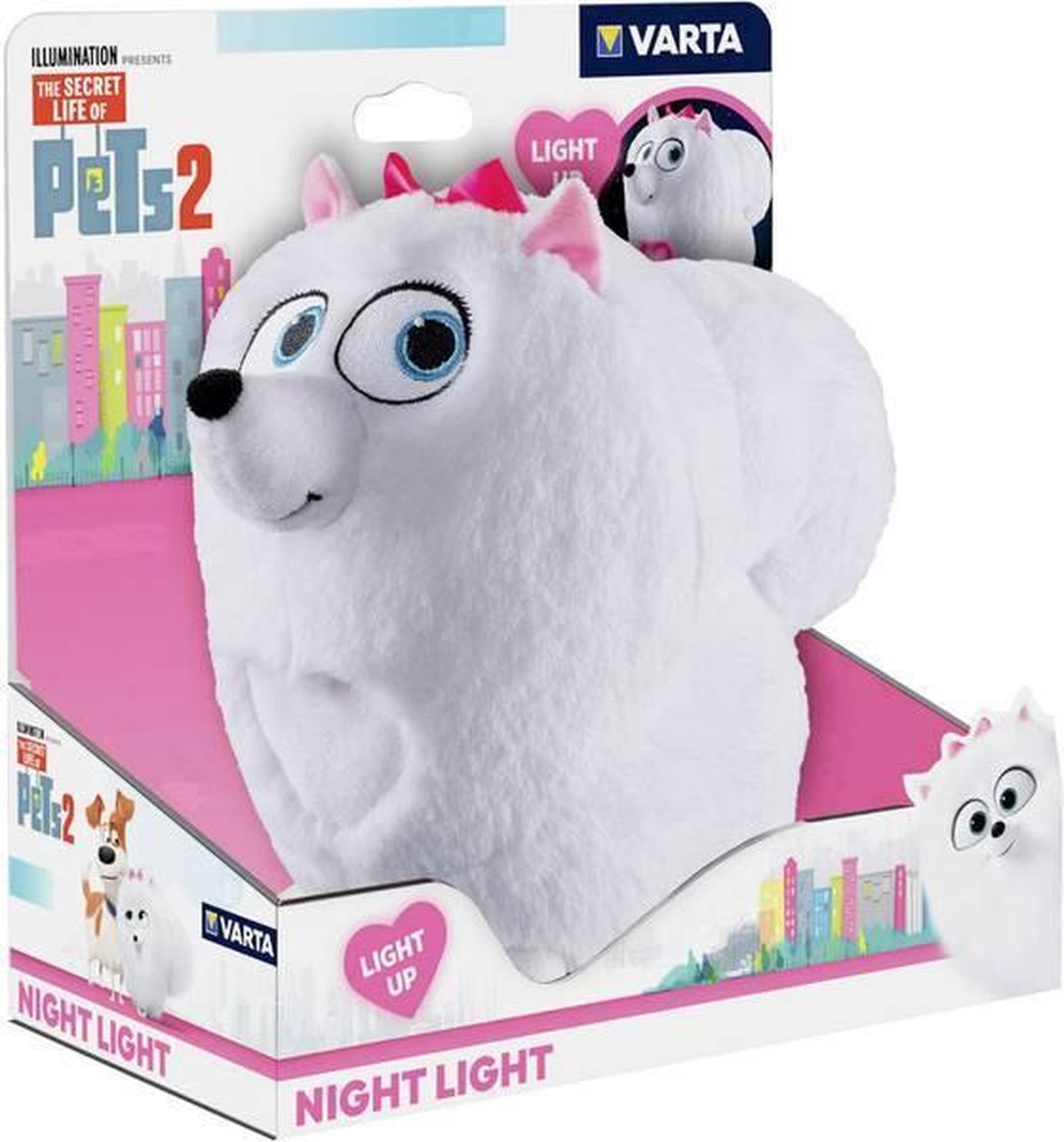 Varta Nachtlamp Pluche The Secret Life Of Pets Gidget - 22 cm