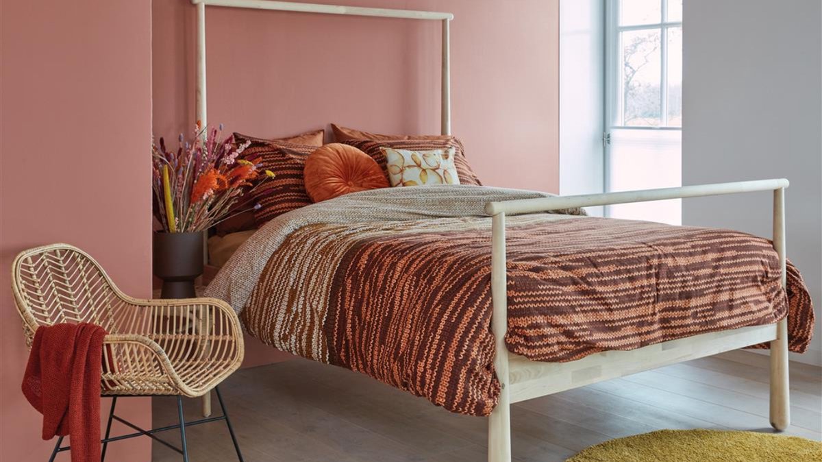 Beddinghouse Dekbedovertrek Fardau - Terra- Flanel katoen - Bruin