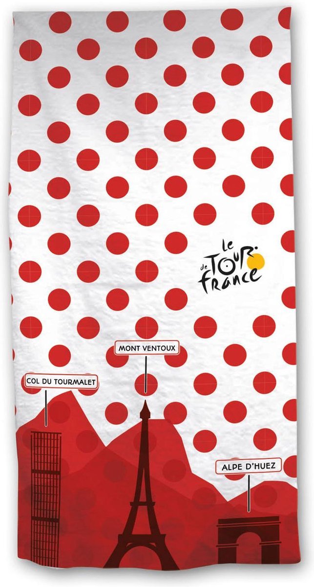 Tour De France badlaken 70 x 140 cm - Geel