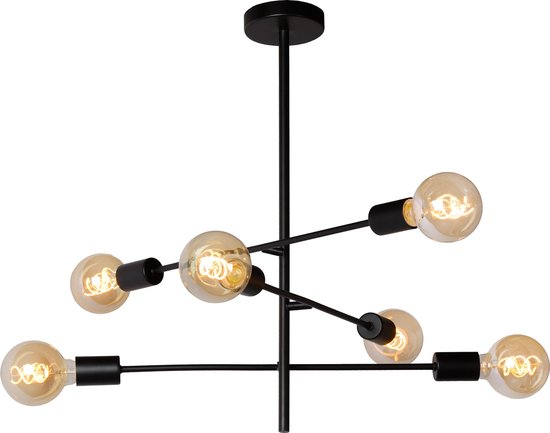 Lucide Lester Plafondlamp - Zwart