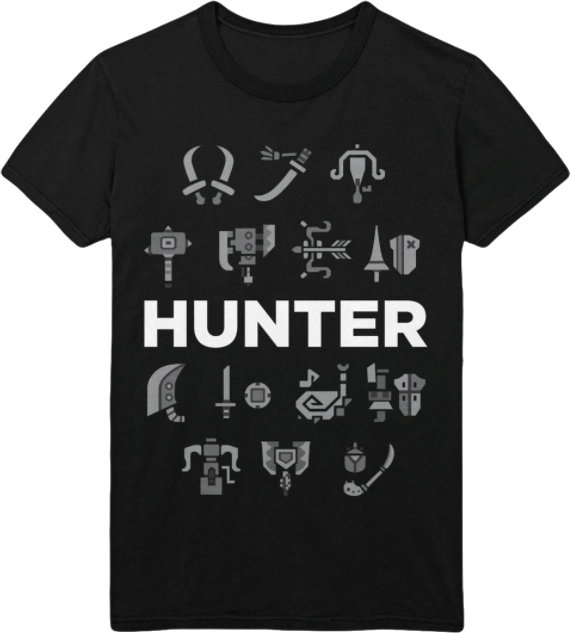 Level Up Wear Monster Hunter - Choose your Weapons T-Shirt