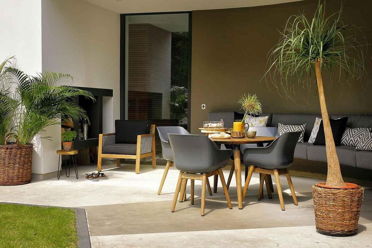 Hartman Sophie Studio Teak Tuintafel Ø 120 cm - Bruin