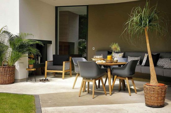 Hartman Sophie Studio Teak Tuintafel Ø 120 cm - Bruin