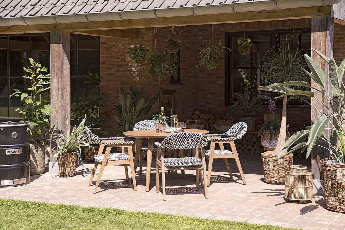 Hartman Sophie Studio Teak Tuintafel Ø 120 cm - Bruin