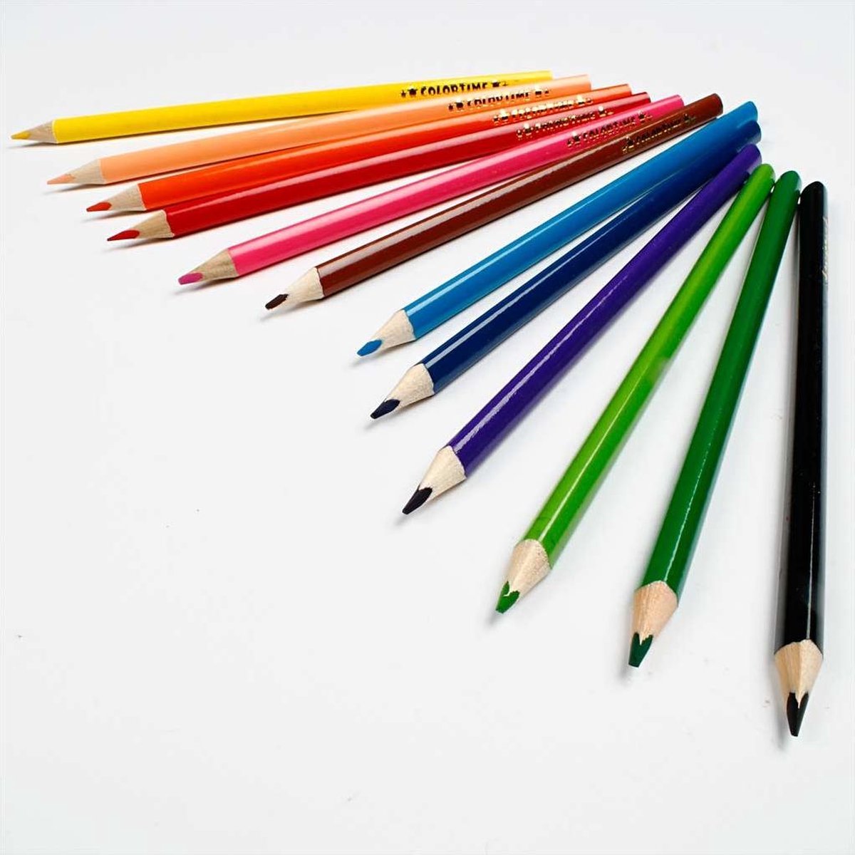 Colortime kleurpotloden 3 mm vulling multicolor 12 stuks