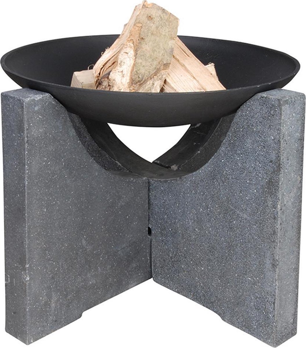 Esschert Design Design Vuurschaal Granito Tafel Rond - Zwart