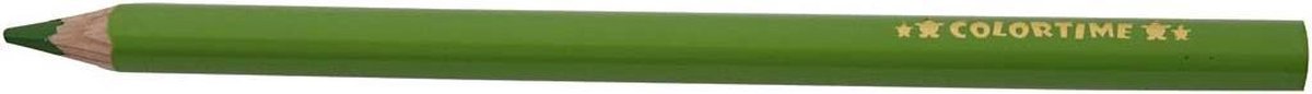 Colortime kleurpotloden Jumbo 5 mm vulling 12 stuks - Groen