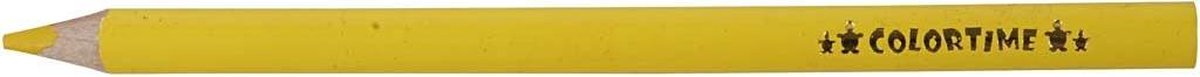 Colortime kleurpotloden Jumbo 5 mm vulling 12 stuks - Geel