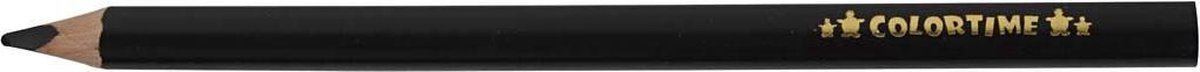 Colortime kleurpotloden Jumbo 5 mm vulling 12 stuks - Zwart
