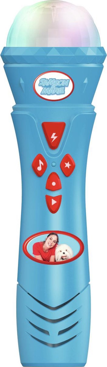 Studio 100 microfoon Samson en Marie junior 26,5 cm lichtblauw