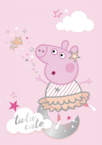 Nickelodeon fleecedeken Peppa Pig junior 140 x 100 cm licht - Roze