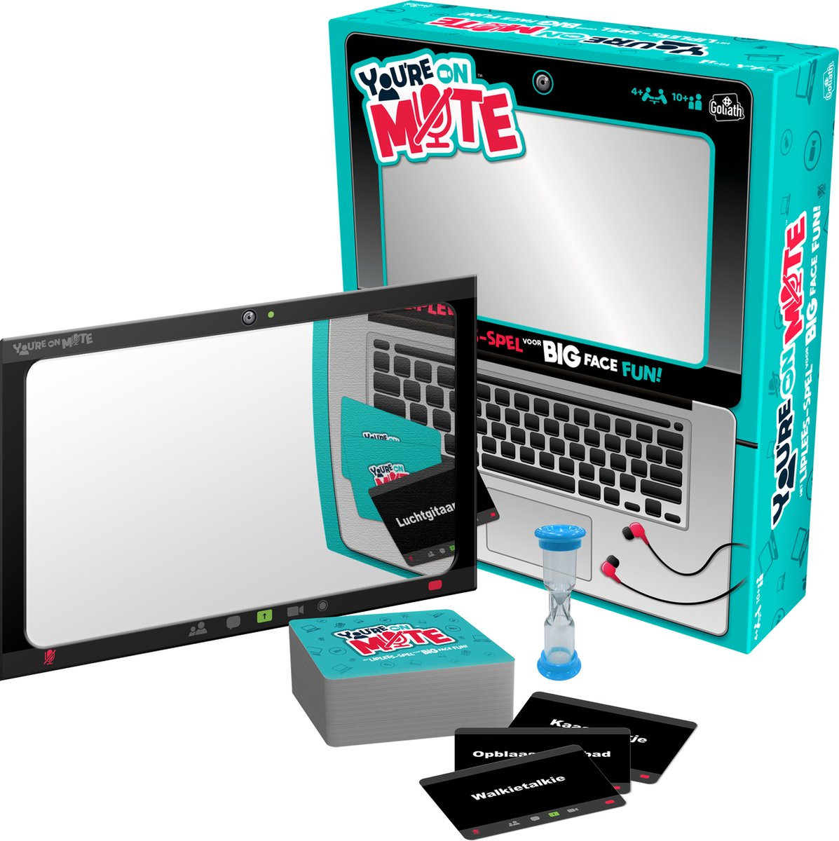 Goliath gezelschapsspel You're on Mute karton 203 delig - Zwart
