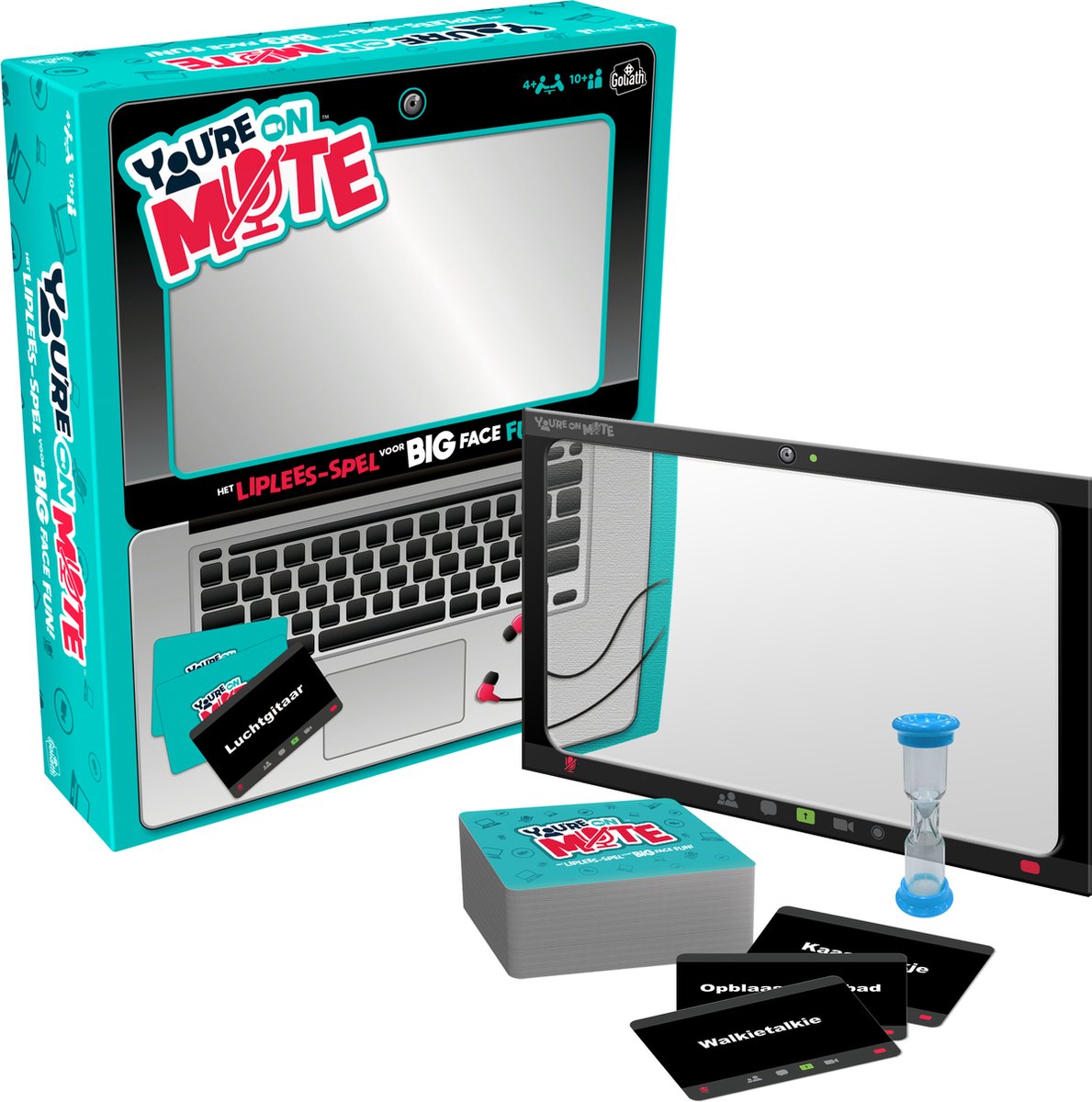 Goliath gezelschapsspel You're on Mute karton 203 delig - Zwart