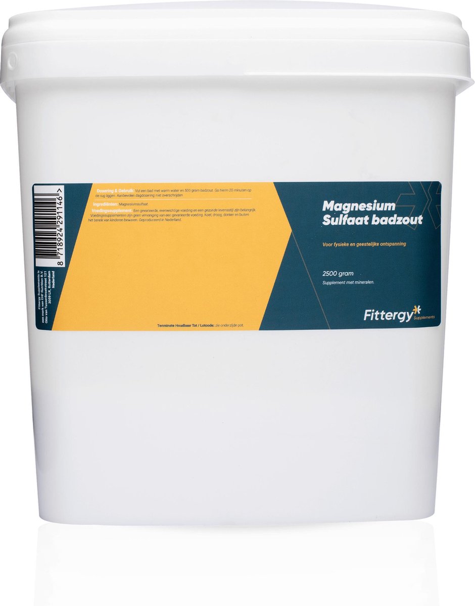 Fittergy Magnesium Sulfaat Badzout (2500 gram gram) -