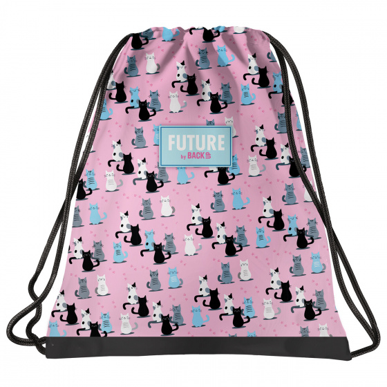 Future By Backup gymtas meisjes 41 x 35 cm polyester - Roze