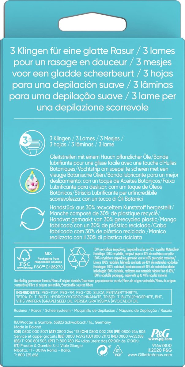 Gillette Venus Smooth - Houder+Mesje