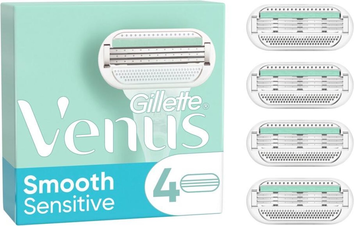 Gillette Venus Smooth Sensitive Scheermesjes - 4 Stuks