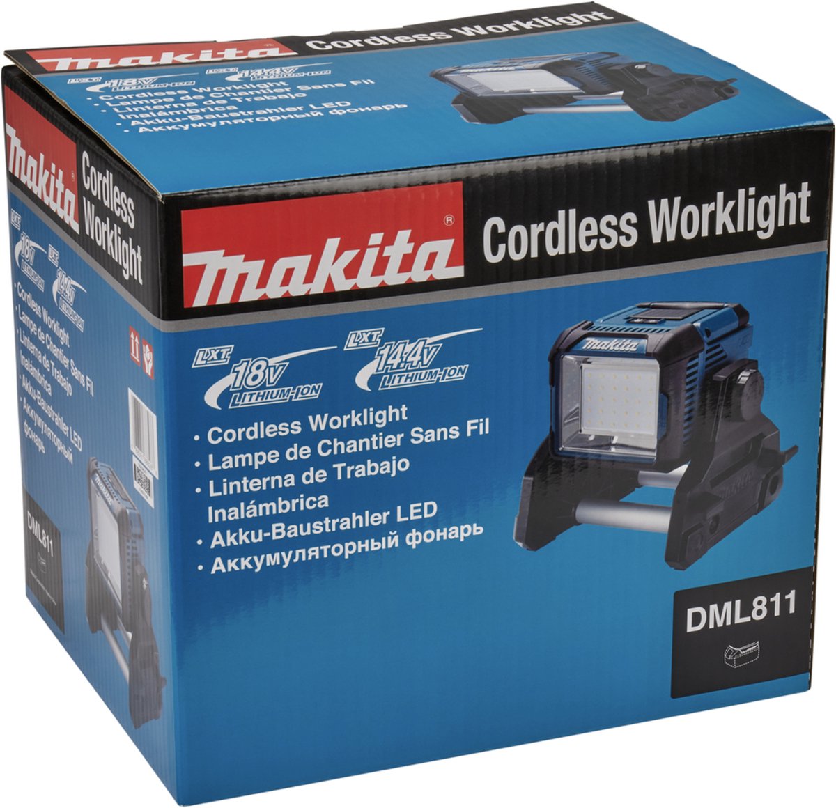 Makita NLADML814 | Statieflamp | 14,4 V /18 V | 3 spots | In doos met tas en draagband