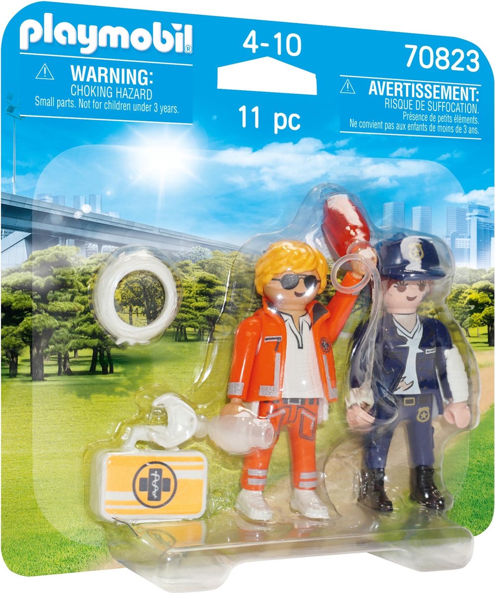 Top1Toys Playmobil 70823 DuoPack Spoedarts En Politieagente