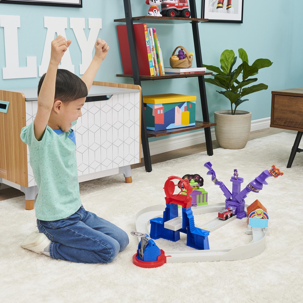 Nickelodeon speelset Paw Patrol junior staal grijs 10 delig