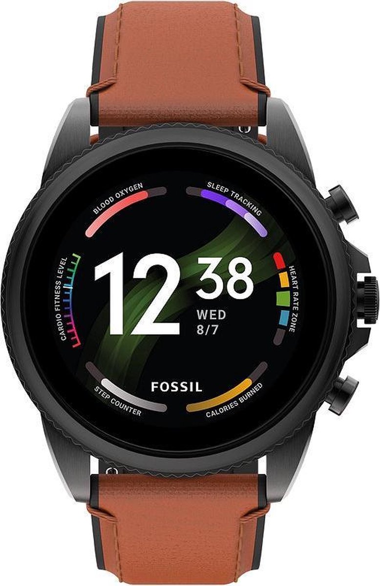 Fossil Gen 6 Display FTW4062/Bruin 44mm - Negro