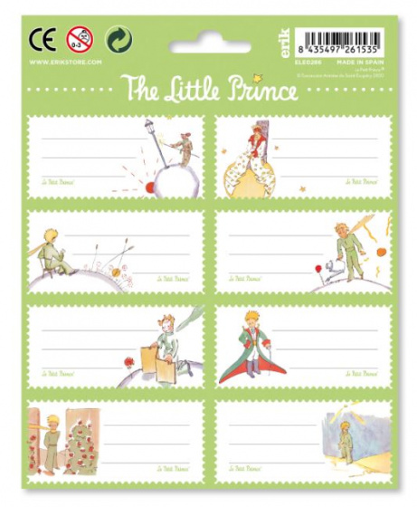 Grupo Erik etiketten Little Prince zelfklevend wit 16 stuks