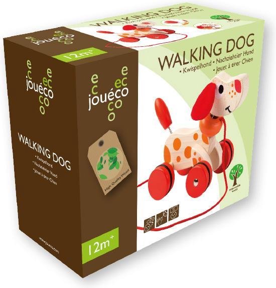 Joueco Jouéco Houten Kwispelhondje - Rood