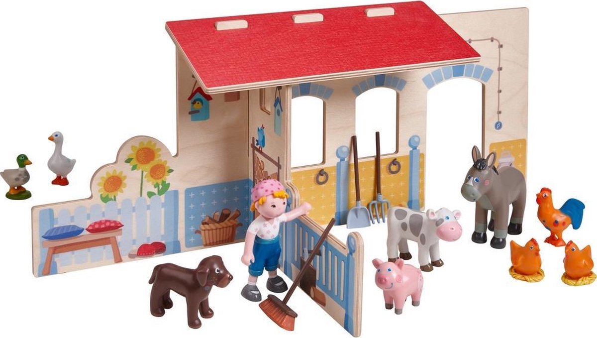 HABA speelset Boerderij Little Friends junior 35 cm polyvinyl