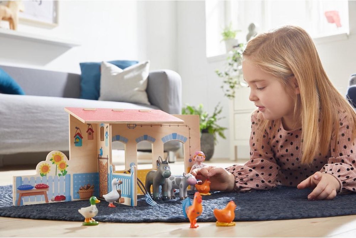 HABA speelset Boerderij Little Friends junior 35 cm polyvinyl