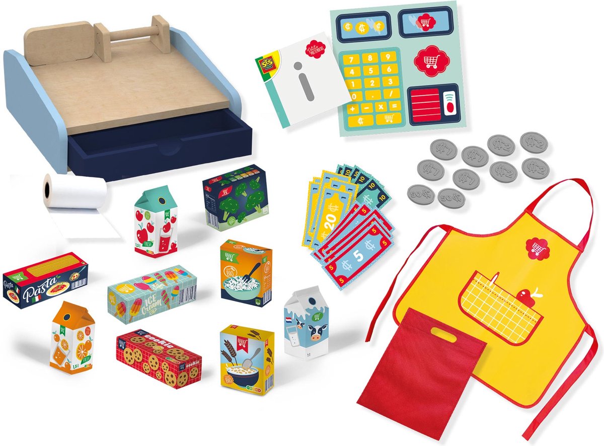 Ses mega winkelset Petits Pretenders junior hout 40 delig