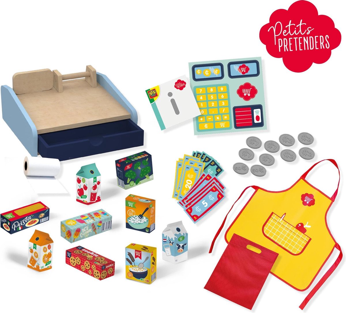 Ses mega winkelset Petits Pretenders junior hout 40 delig